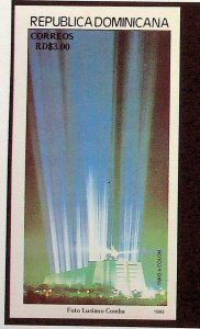 DOMINICAN REP. Sc 1125 NH SOUVENIR SHEET OF 1992 - LIGHTHOUSE