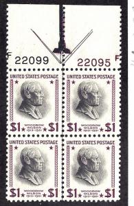 832 Mint,OG,NH... Plate Block of 4... SCV $32.50... Arrow and 2 Plate Numbers