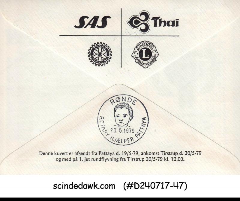 DENMARK THAILAND - 1979 INTERNATIONAL YEAR OF THE CHILD COVER WITH CANCL.