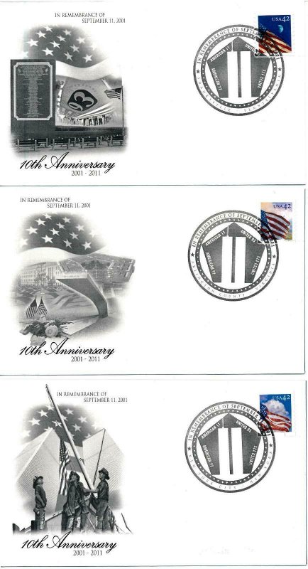 [101647] United States 2011 In remembrance of 9/11 Special covers MNH