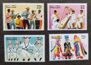 Belize Christmas Local Customs 1993 Dance Musical Instrument Costume (stamp) MNH