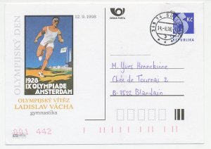 Postal stationery Czechoslovakia 1998 Olympic Games Amsterdam 1928