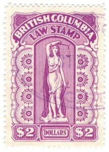 (I.B) Canada Revenue : British Columbia Law Stamp $2