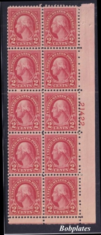 BOBPLATES US #634 Washington Lower Right Plate Block 10 21422 VF MNH CV=12.5*