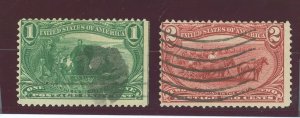 United States #285-286 Used Multiple