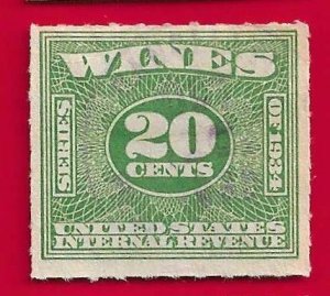 US SCOTT#RE99 1934 20c WINES - USED