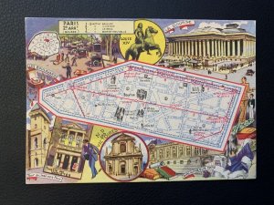 three mint 1946 Paris Post Cards
