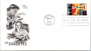 FDC 2001 SC #3503 Artcraft Cachet - Boston MA  - Single - J2755