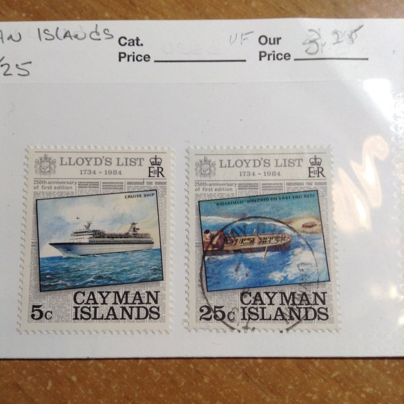 Cayman Islands  # 522/25  MH/Used