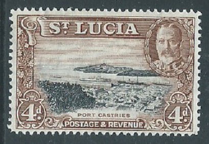 St Lucia, Sc #101, 4d MH