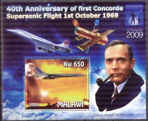 Malawi 2009 Space Aviation Concorde S/S MNH