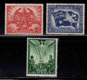 AUSTRALIA Scott 200-202 MNH** 1945 Peace set