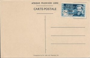 French Equatorial Africa: Sc #132 on Mont 1940 Postcard (50520)