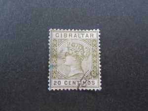 Gibraltar 1895 Sc 31 FU