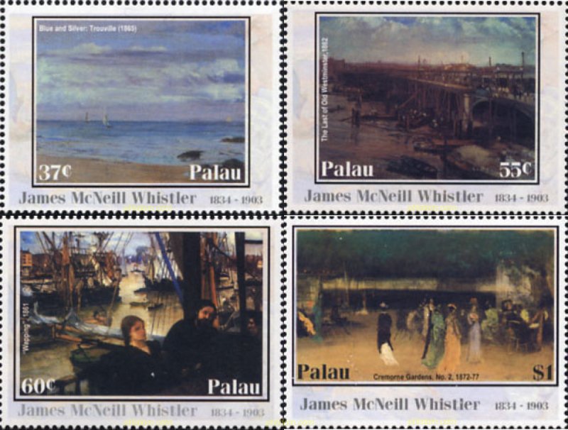 137706 MNH PALAU 2003 HOMENAJE A JAMES MCNEILL WHISTLER