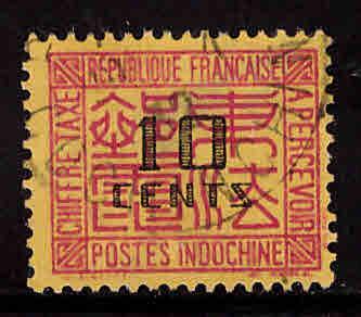 French Indo-China Scott J67 used postage due stamp
