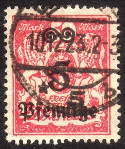 1923, Danzig, 5pfg, Used, Sc 156, Mi 181