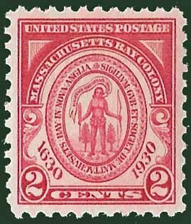 US SC 682 - Mass Bay Colony Seal - MNH - 1929