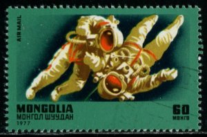 951d Mongolia 60m Astronauts in space, used