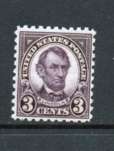 Scott # 584 Perf. 10 unused OG  MNH  single