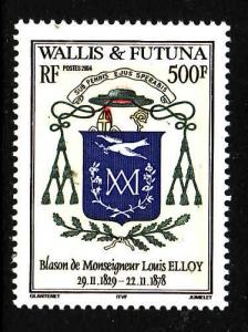 Wallis & Futuna-Sc#593-unused NH set-Arms of Monsignor Louis Elloy-2004-