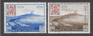 San Marino Scott 426, C100 MNHOG - 1958 Centenary of Naples Stamps - SCV $3.00