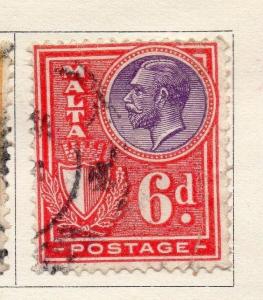 Malta 1926-28 Early Issue Fine Used 6d. 159318