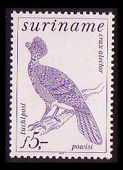 Suriname Bird Black Curassow 1v SG#946 MI#853