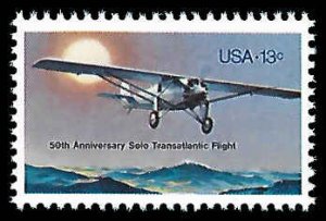 PCBstamps   US #1710 13c Lindbergh's Flight, MNH, (27)