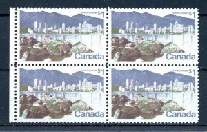 #600b Non tag non Fl, Short $ sign,dots block VF MNH Cat $50 Canada mint