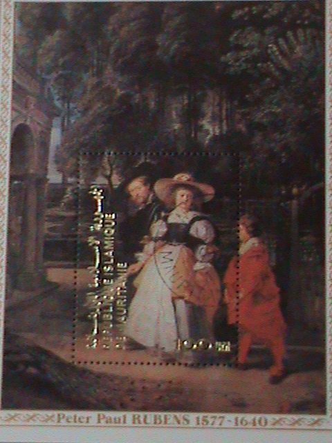 ​MAURITANIA-1978-FAMOUS PAINTING -PETER PAUL RUBENS-CTO FANCY CANCEL S/S VF