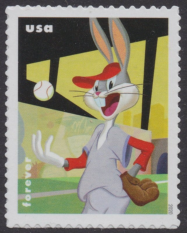 US 5502 Bugs Bunny Baseball Pitcher forever single (1 stamp) MNH 2020 