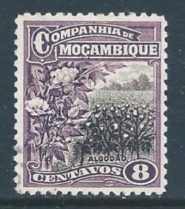 Mozambique Company #125 Used 8c Cotton Field Violet & Black