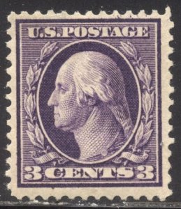 U.S. #359 SCARCE Mint w/ Cert - 1909 3c Violet on Bluish Paper
