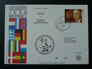 history of Europe Jean Monnet FDC Portugal 1988 (only 500 exist)