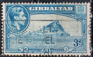 Gibraltar; 1942: Sc. # 111b: O/Used Single Stamp