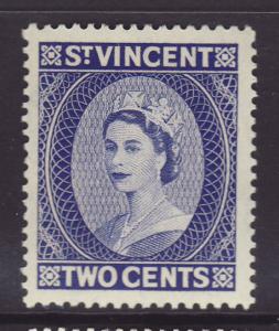 1955 St Vincent 2c Wmk Script Mint