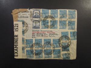 Brazil 1941 Censor Cover to USA / Small Edge Tears - Z6042