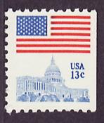 1623B Flag over Capitol mint booklet single
