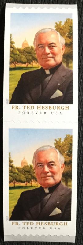 US #5242 MNH Coil Pair Father Ted Hesburgh