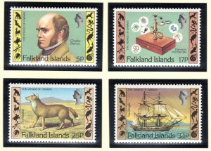 FALKLAND ISLANDS 1982 Charles Darwin, Scott 344-47, SG 422-25; MNH