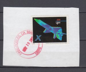 ​USA Sc#4018 X-Planes VF Used on Paper