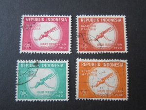 Indonesia 1960 Sc 502-5 set FU