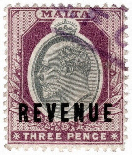 (I.B) Malta Revenue : Duty Stamp 3d