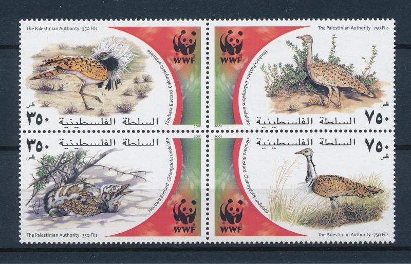 [53515] Palestine Palestinian authority 2001 Birds Vögel Ucelli WWF Bustard MNH