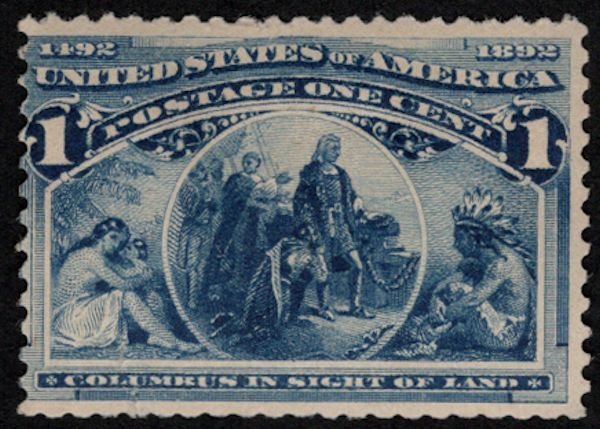 US #230 F/VF mint hinged, large margins, nicely centered, tear, thin Fresh Co...