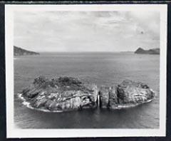 Fiji 1951 Aerial View B&W photograph (2.5 x 2.0 in) a...