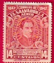 EL SALVADOR SCOTT#C109 1948 14c GEN. MANUEL JOSE ARCE - USED