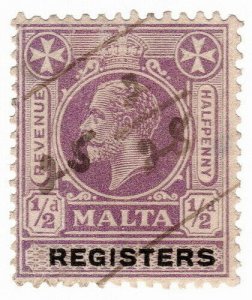 (I.B) Malta Revenue : Registers ½d