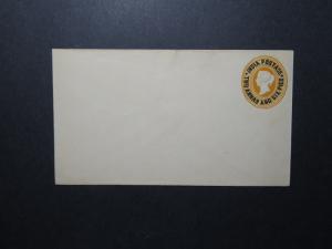 India 2.5 Anna on 4.5 Anna Victorian Stationery / Unused - Z11673